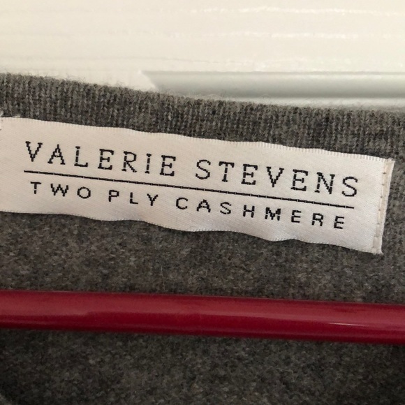 100% CASHMERE gray sweater L - Picture 3 of 4